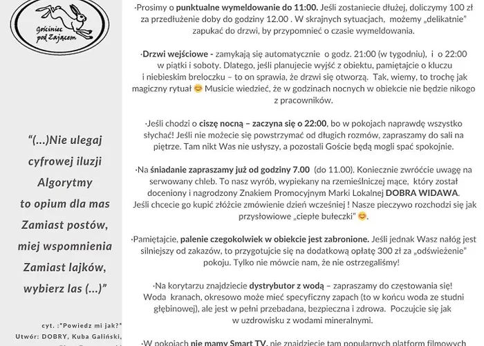 Gosciniec Pod Zajacem 4* Olesnica (Lower Silesia)